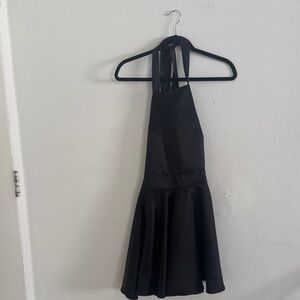 Commense Black Halter / Rear Bow Dress